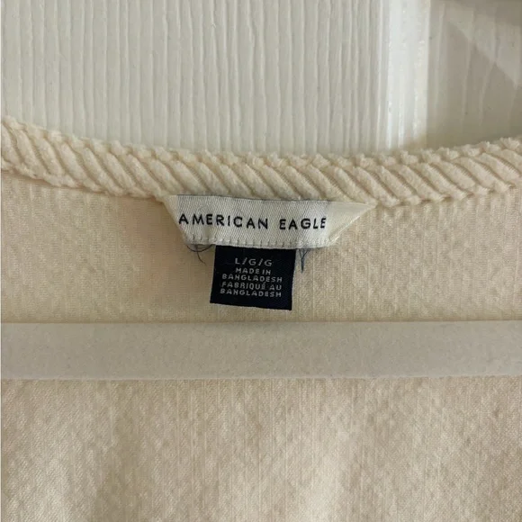 American Eagle Cream Corduroy Dress - Picture 3 of 3